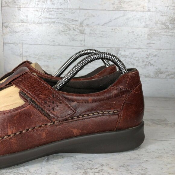 SAS Willow Leather Walnut Mary Janes Comfort Sandals Flats Wmns Size 9‎ (Narrow) - Picture 3 of 12